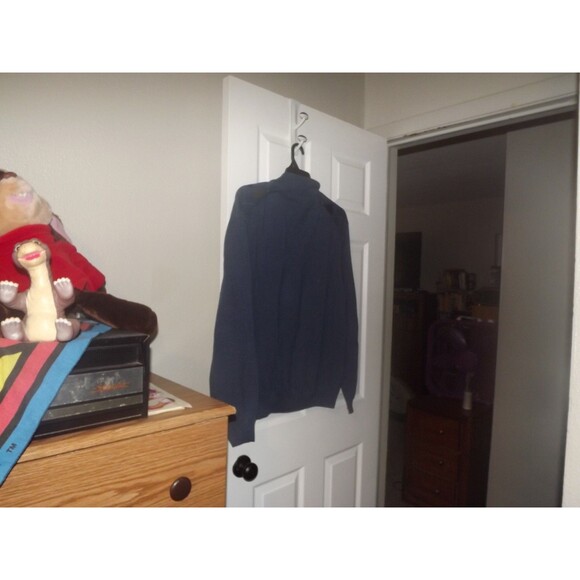 Lyle & Scott Mens Size XL Sweater 100% Combed Cotton Blue Crew Neck Scotland - Picture 4 of 4